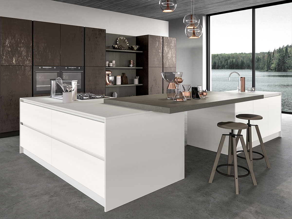 Cucine moderne con isola o penisola